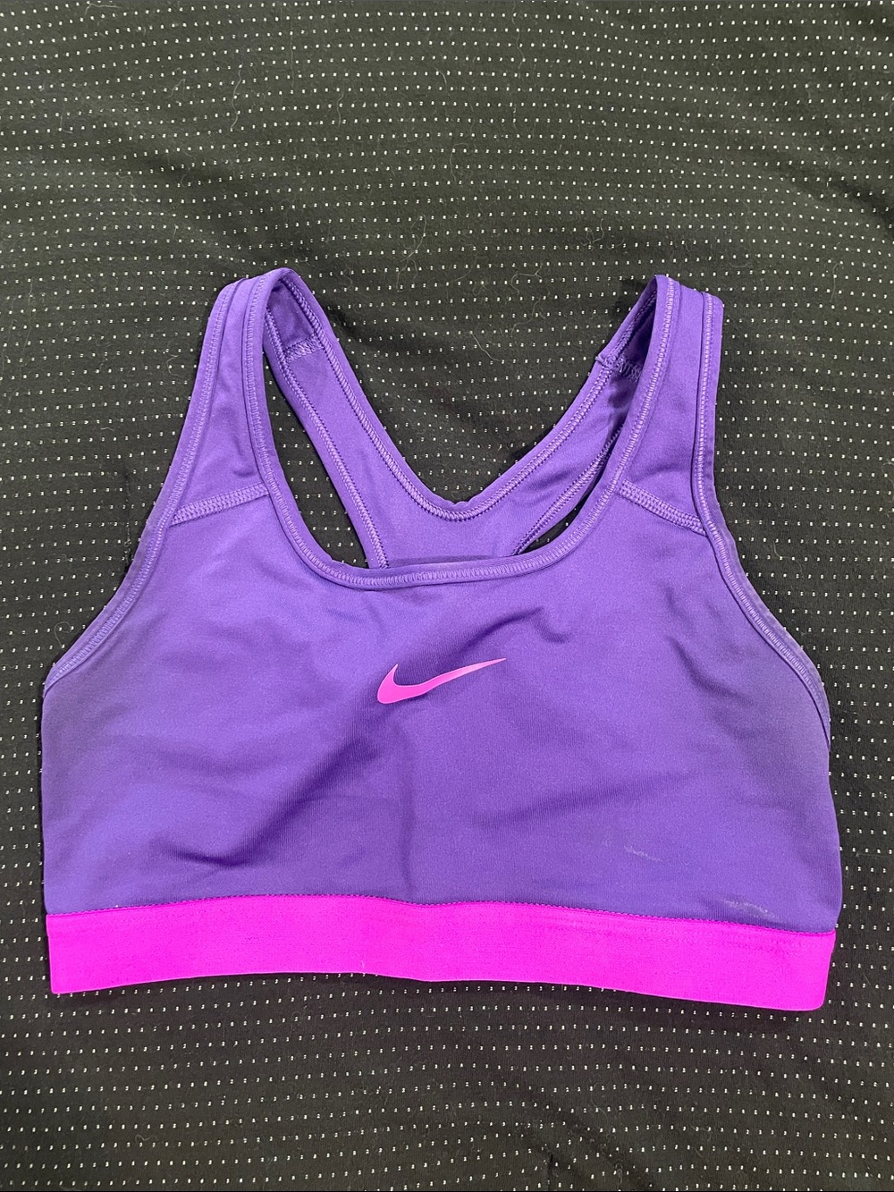 Nike Purple Sports Bra with Pink Band